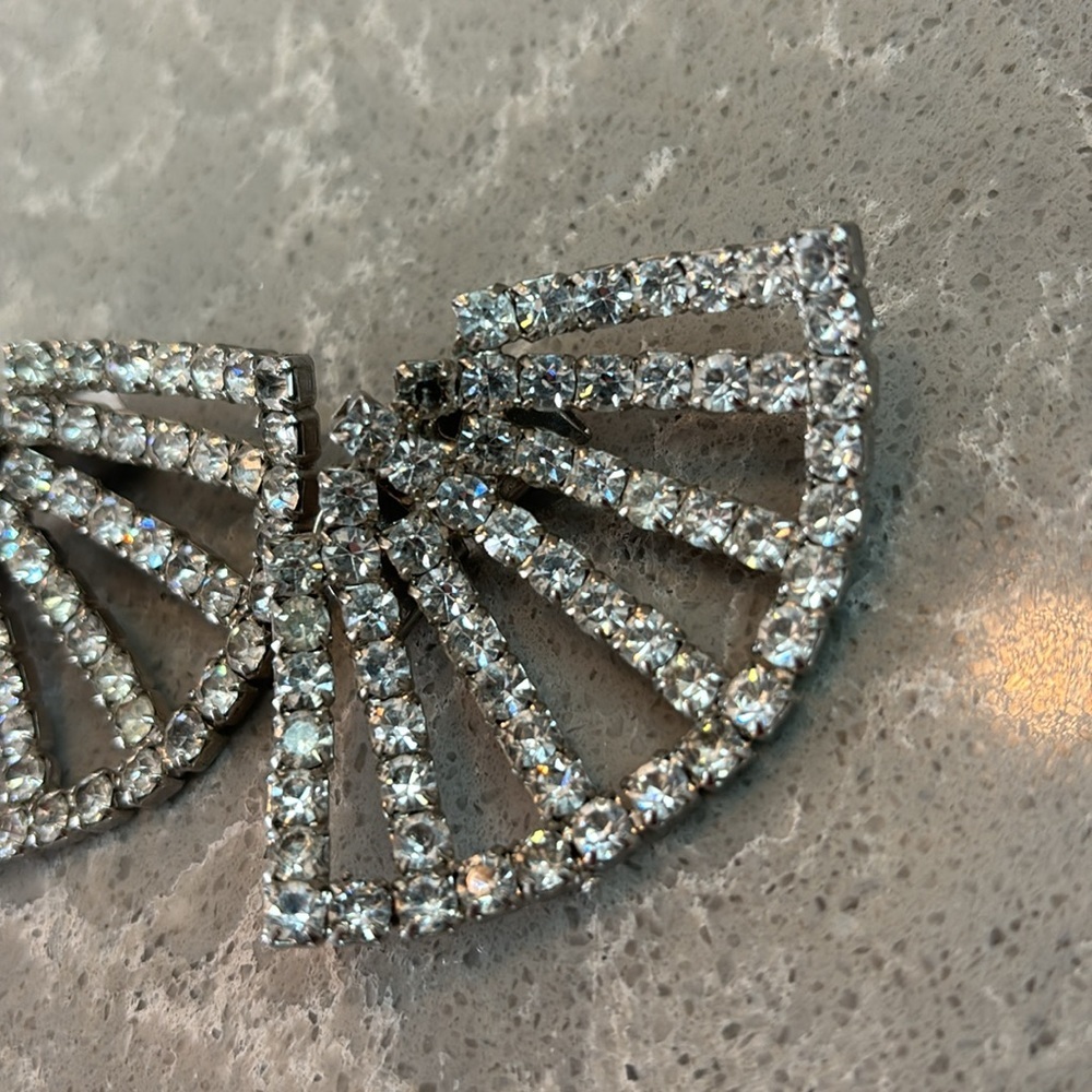 Vintage Rhinestone Shoe clips - Picture 3 of 7